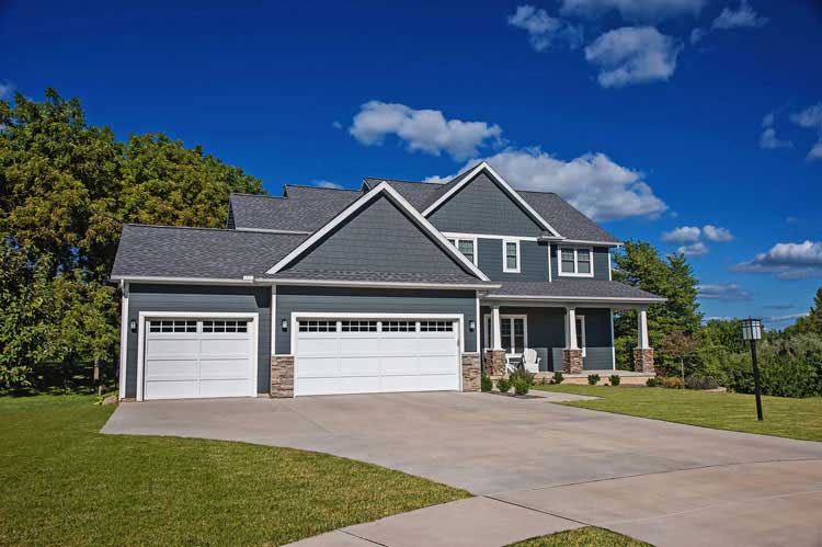 CHI Overlay Recessed Panel Garage Door