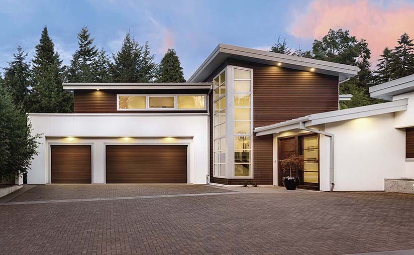 Clopay Reserve Wood Modern Garage Door